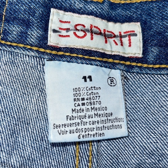 Vintage Esprit Mom Jeans High Waist 100% Medium Wash Size 11 26 Waist 31 Inseam - Picture 7 of 8